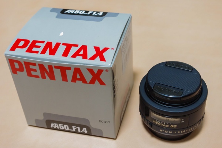 単焦点レンズ PENTAX FA50 F1.4